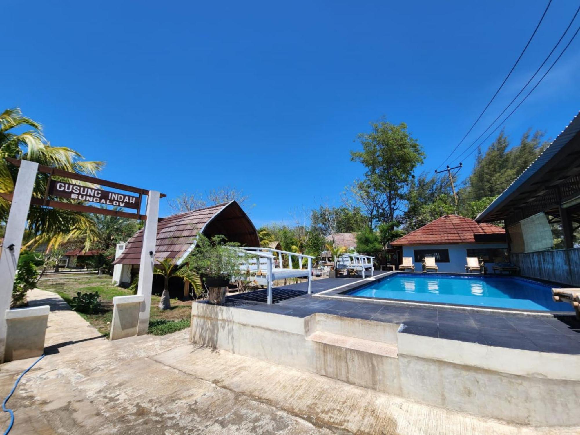 Gusung Indah Bungalow Gili Air Exterior foto